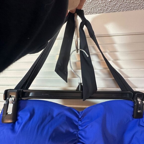 Spanx Love My Assets Colorblock Halter Swimsuit – Black & Blue – Size XL - Picture 3 of 12